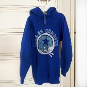 Vintage Authentic Dallas Cowboys Hooded Sweatshirt